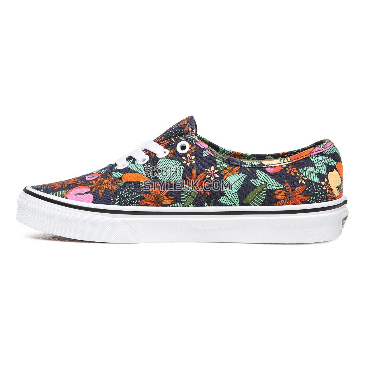 Vans Multi Tropic Authentic Multicolour Classic Womens - (Multi Tropic) Dress Blues/True White VN0A2Z5IWH9 Shoes