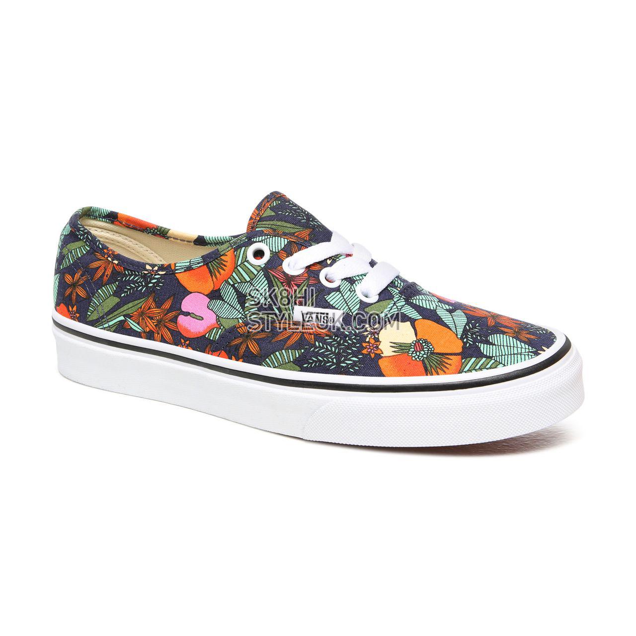 Vans Multi Tropic Authentic Multicolour Classic Womens - (Multi Tropic) Dress Blues/True White VN0A2Z5IWH9 Shoes