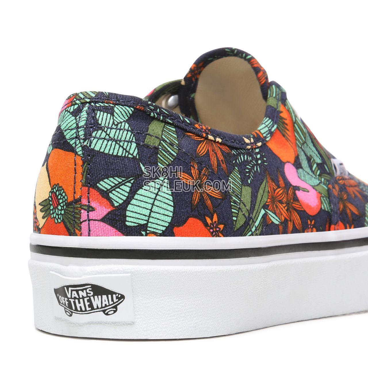 Vans Multi Tropic Authentic Multicolour Classic Womens - (Multi Tropic) Dress Blues/True White VN0A2Z5IWH9 Shoes