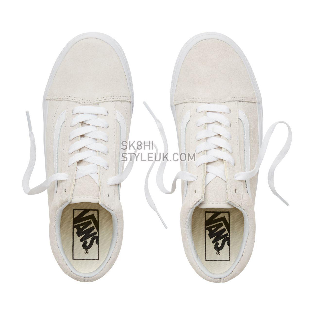 Vans Suede Old Skool Classic Mens Womens - (Pig Suede) Moonbeam/True White VA38G1U5L Shoes