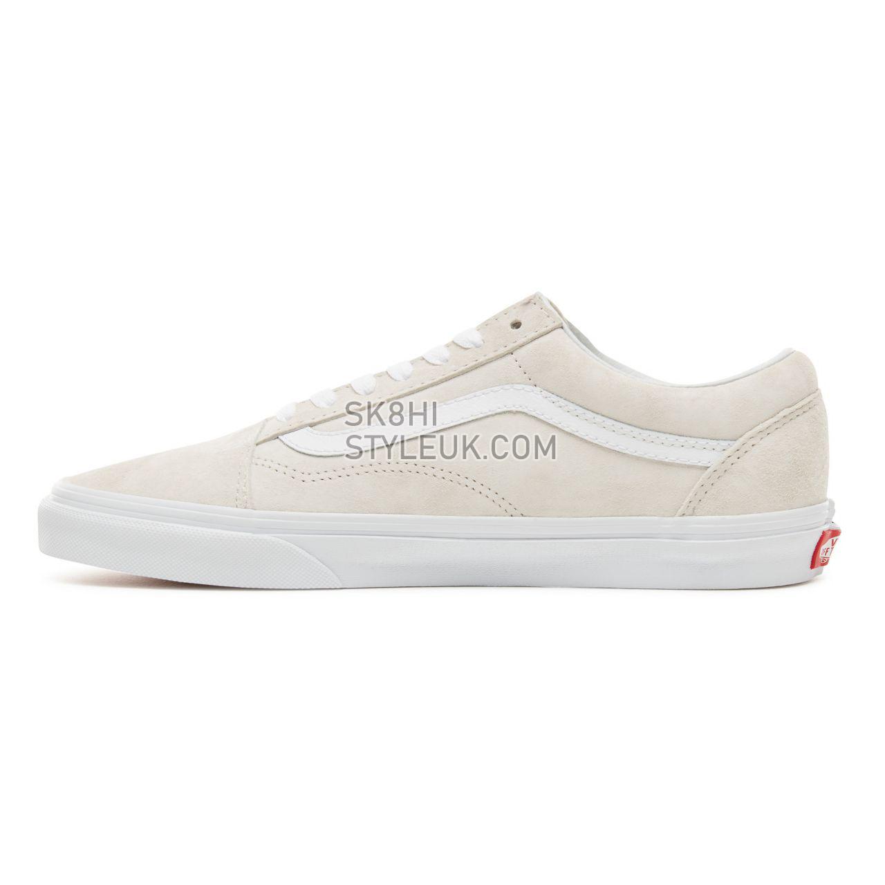 Vans Suede Old Skool Classic Mens Womens - (Pig Suede) Moonbeam/True White VA38G1U5L Shoes