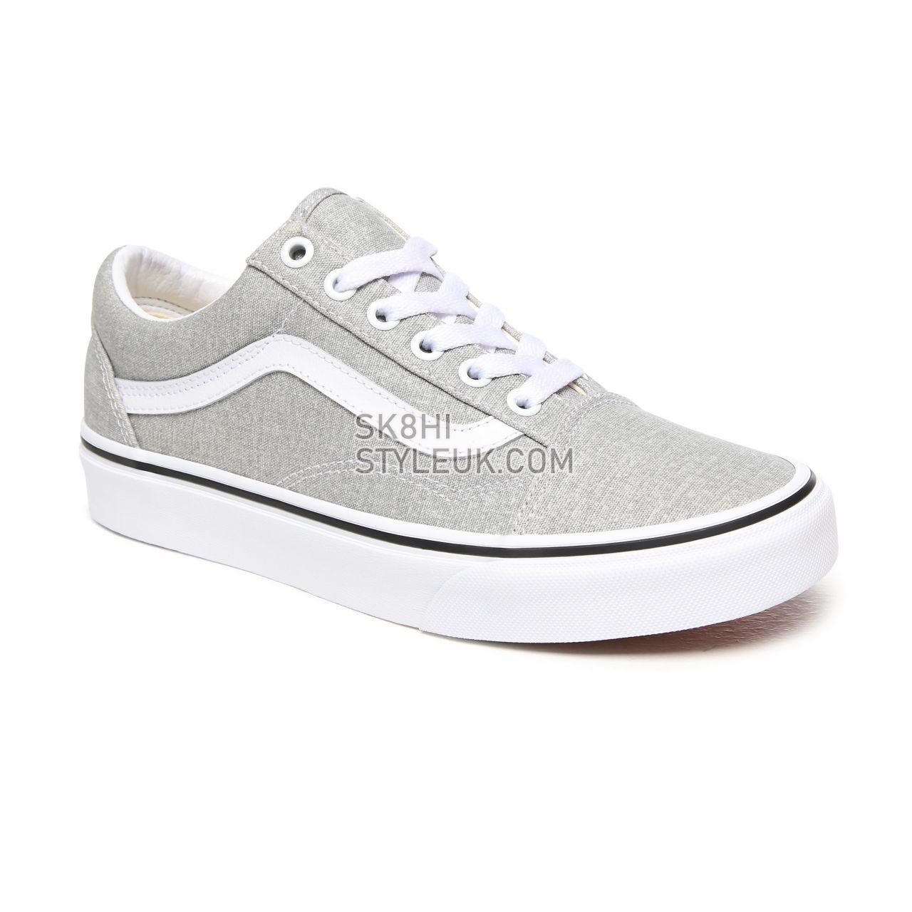 Vans Old Skool Grey Classic Womens - Silver/True White VN0A4U3BX1K Shoes