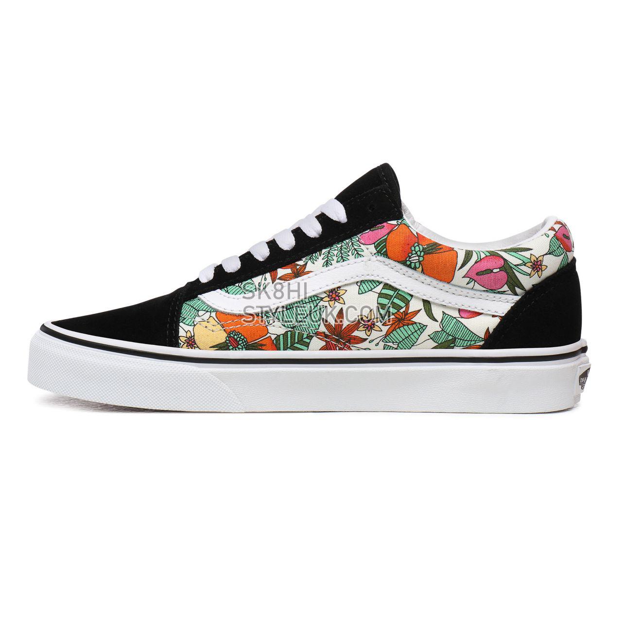 Vans Multi Tropic Old Skool Multicolour Classic Womens - (Multi Tropic) Black/True White VN0A4U3BXF3 Shoes