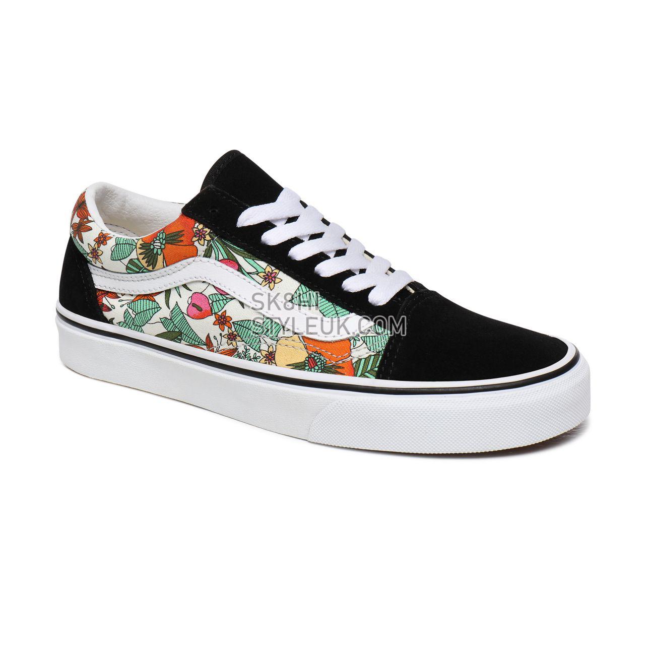 Vans Multi Tropic Old Skool Multicolour Classic Womens - (Multi Tropic) Black/True White VN0A4U3BXF3 Shoes