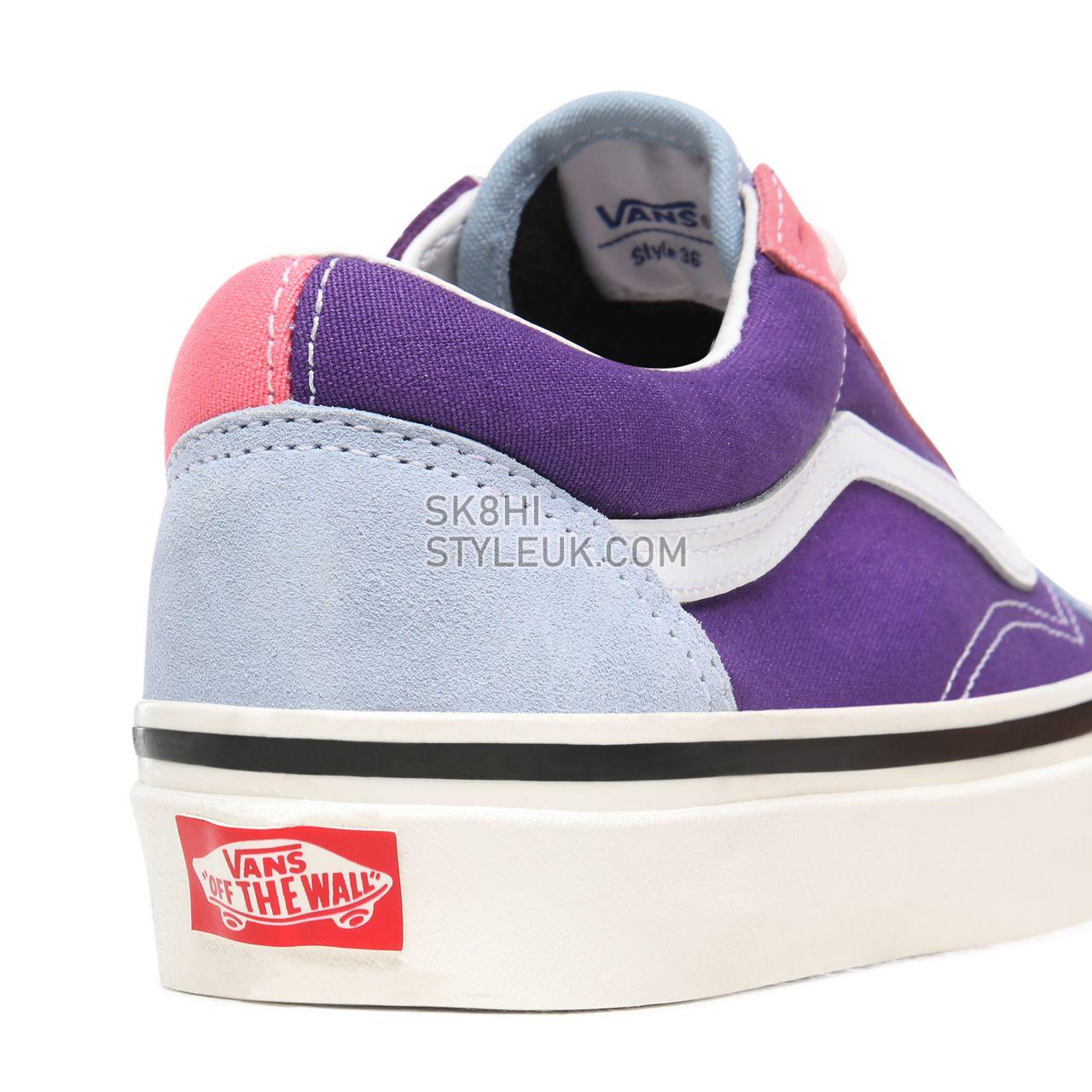 Vans Anaheim Factory Old Skool 36 DX Multicolour Classic Womens - (Anaheim Factory) Og Light Blue/Og Purple/Og Pink VN0A38G2XFL 