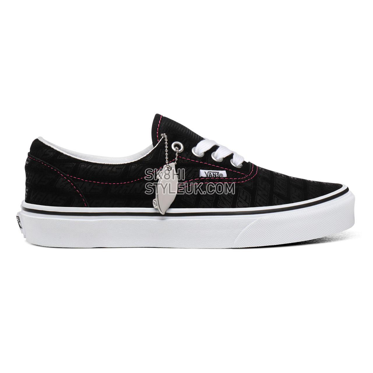 Vans Emboss Era Black Classic Womens - (Vans Emboss) Black/True White VN0A4U39X00 Shoes