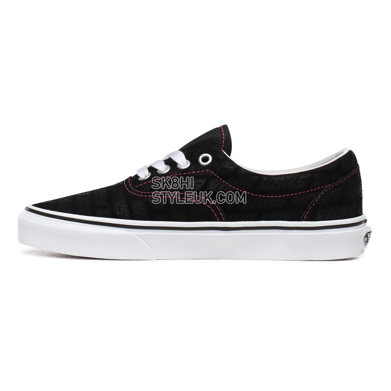 Vans Emboss Era Black Classic Womens - (Vans Emboss) Black/True White VN0A4U39X00 Shoes