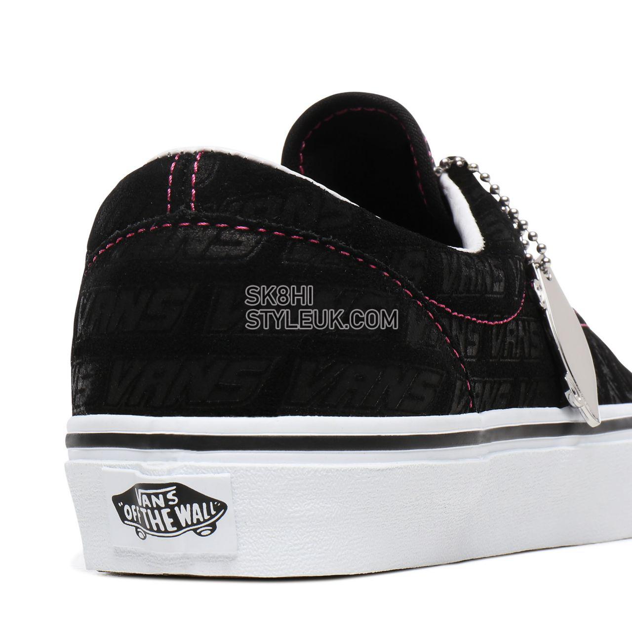 Vans Emboss Era Black Classic Womens - (Vans Emboss) Black/True White VN0A4U39X00 Shoes