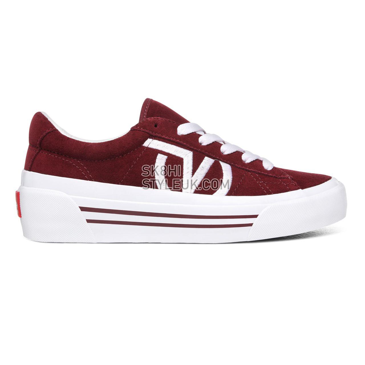 Vans Suede Sid NI Red Classic Womens - (Suede) Port Royale/True White VN0A4BNFJQR Shoes