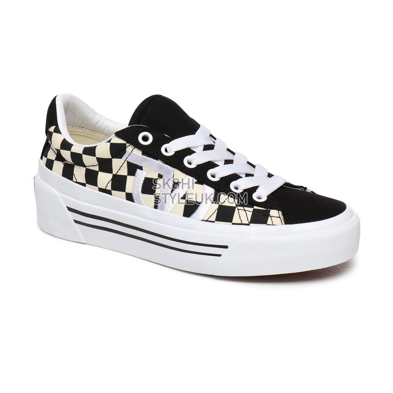 Vans Checkerboard Sid NI Black Classic Womens - (Checkerboard) True White/Black VN0A4BNF27I Shoes