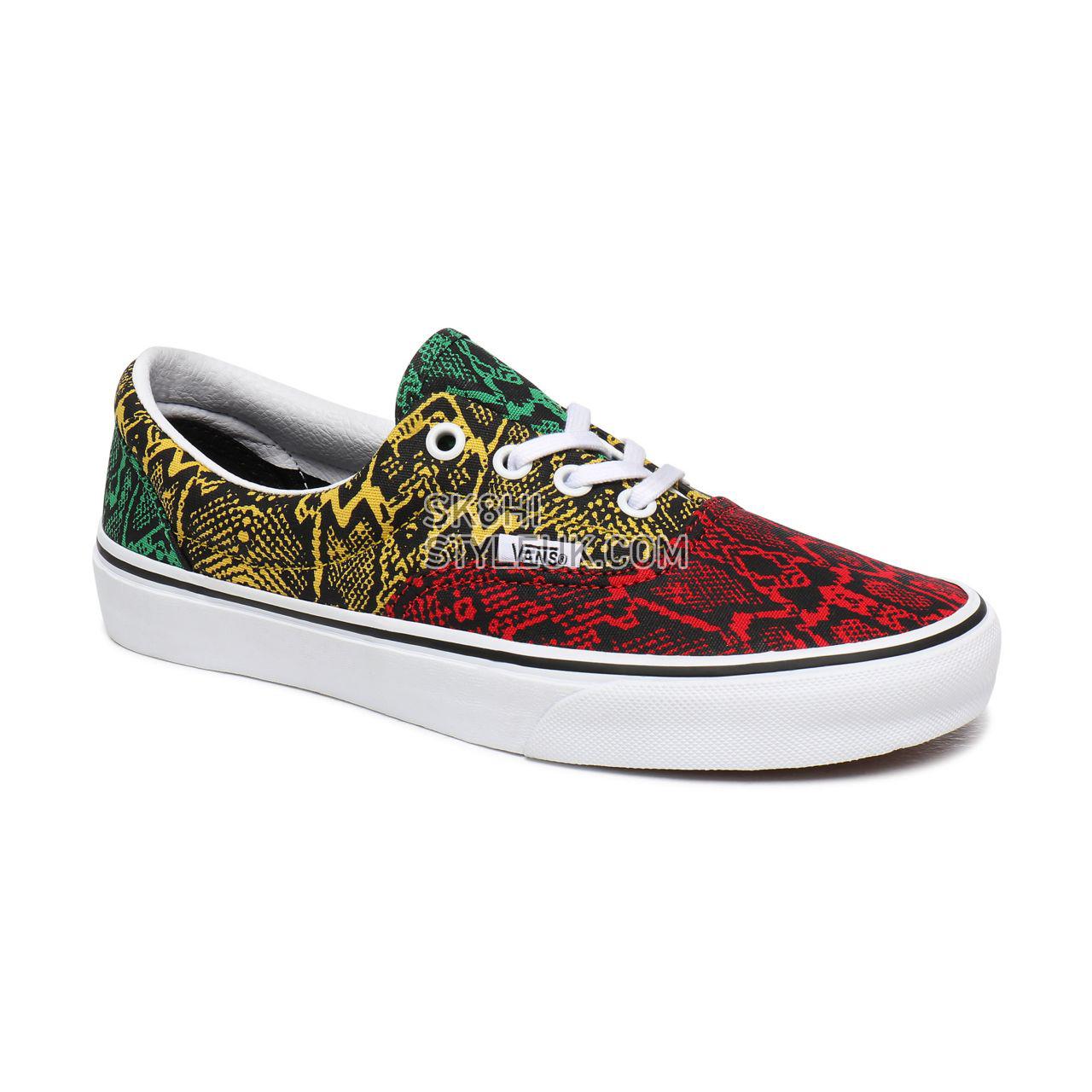 Vans Multi Python Era Multicolour Classic Womens - (Multi Python) Rasta/True White VN0A4U39WZ3 Shoes