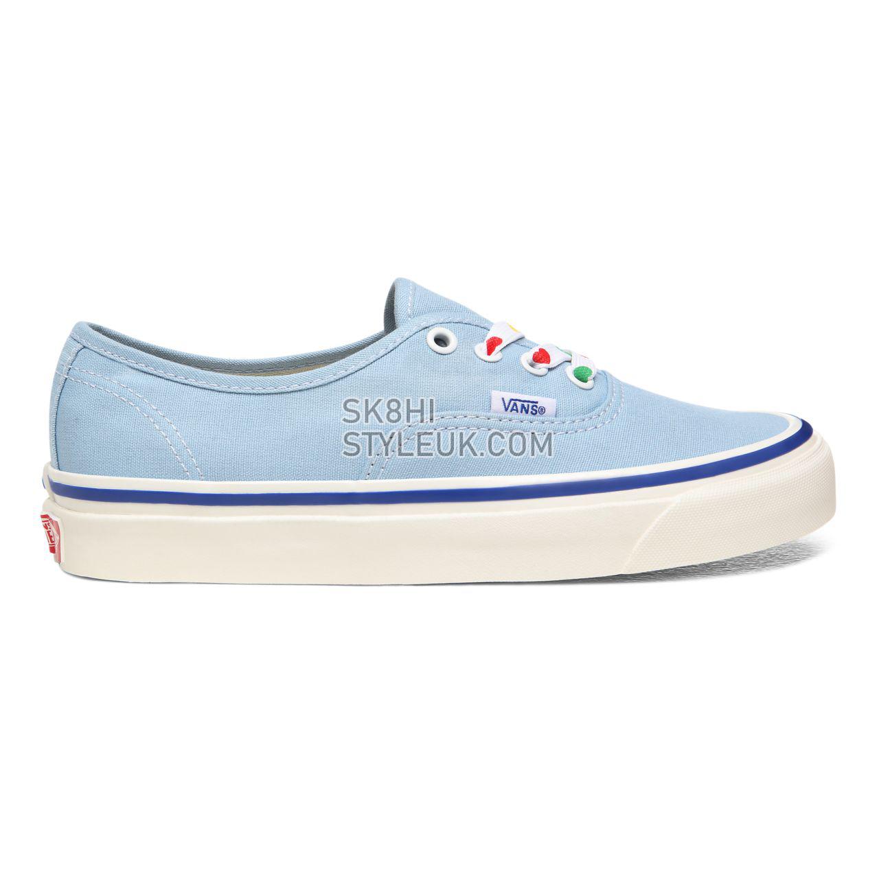 Vans Anaheim Factory Authentic 44 DX Blue Classic Womens - (Anaheim Factory) Og Light Blue/Og Heart Lace VN0A38ENWO6 Shoes