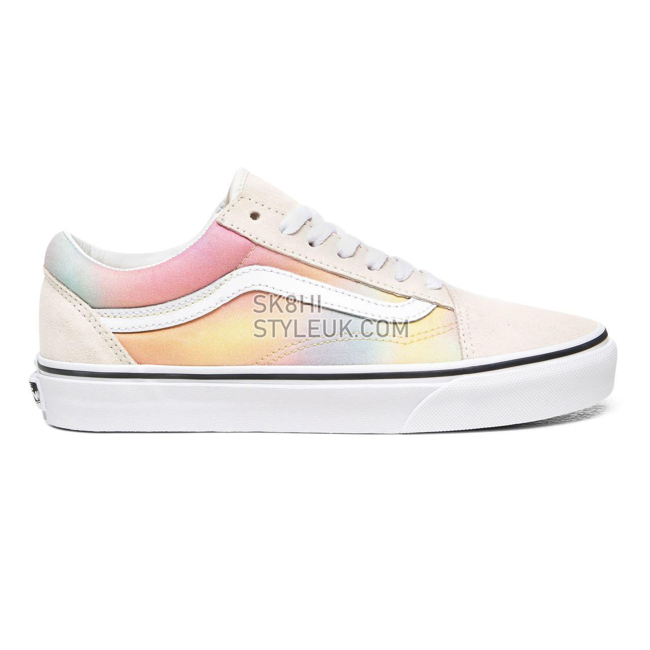 Vans Aura Shift Old Skool Multicolour Classic Womens - (Aura Shift) Multi/True White VN0A4U3BWGQ Shoes