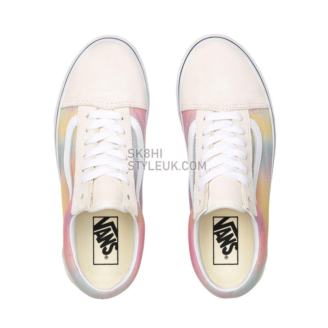 Vans Aura Shift Old Skool Multicolour Classic Womens - (Aura Shift) Multi/True White VN0A4U3BWGQ Shoes