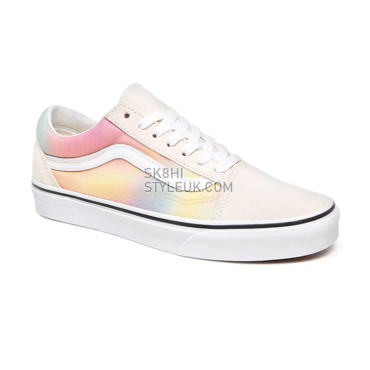 Vans Aura Shift Old Skool Multicolour Classic Womens - (Aura Shift) Multi/True White VN0A4U3BWGQ Shoes