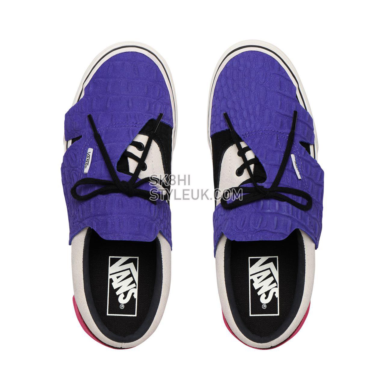 Vans Emboss Croc Era Origami Purple Classic Womens - (Emboss Croc) Multi/Snow White VN0A4TZWX90 Shoes