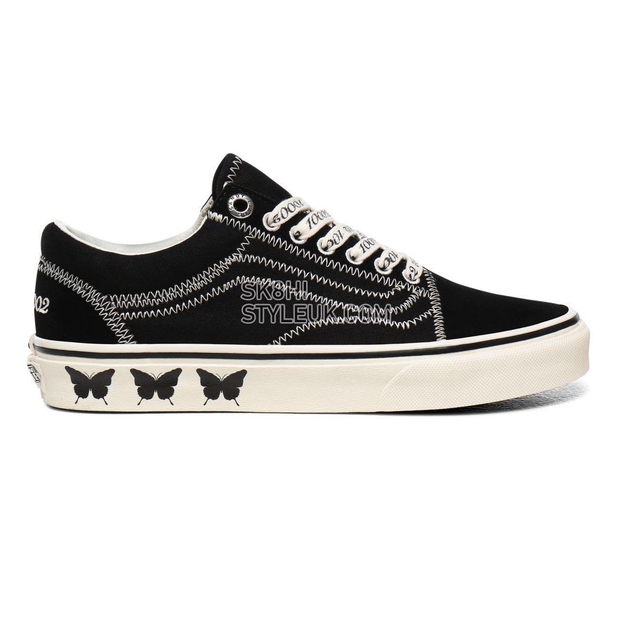 Vans x Sandy Liang Old Skool Black Classic Womens - (Sandy Liang) Delancey/True White VN0A4U3BXF5 Shoes