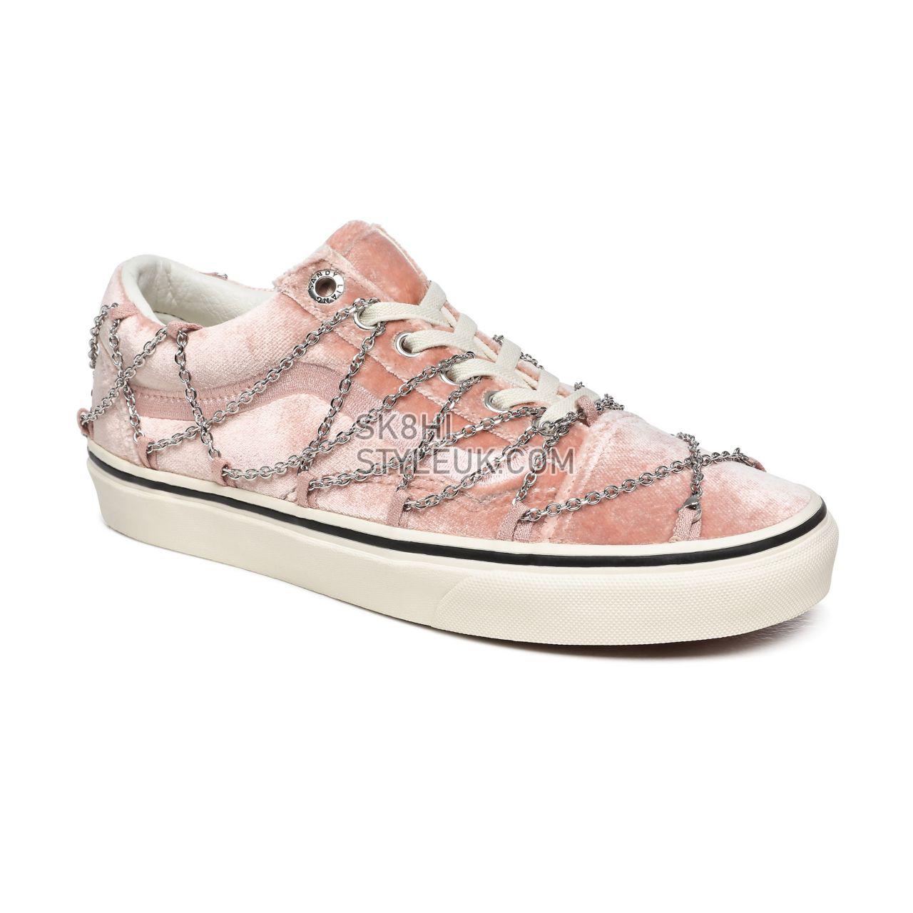 Vans x Sandy Liang Old Skool Pink Classic Womens - (Sandy Liang) Rivington/True White VN0A4U3BXF6 Shoes