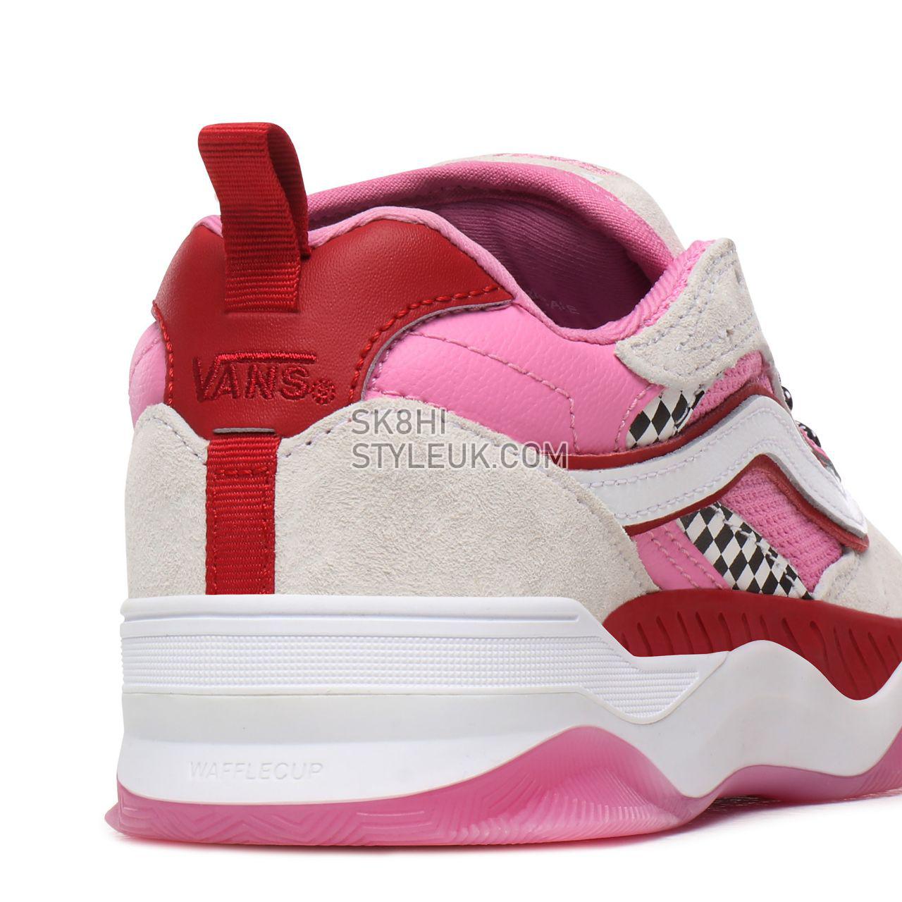 Vans Mini Check Brux WC Pink Classic Womens - (Mini Check) Fuchsia Pink/Chili Pepper VN0A4BH4WR1 Shoes