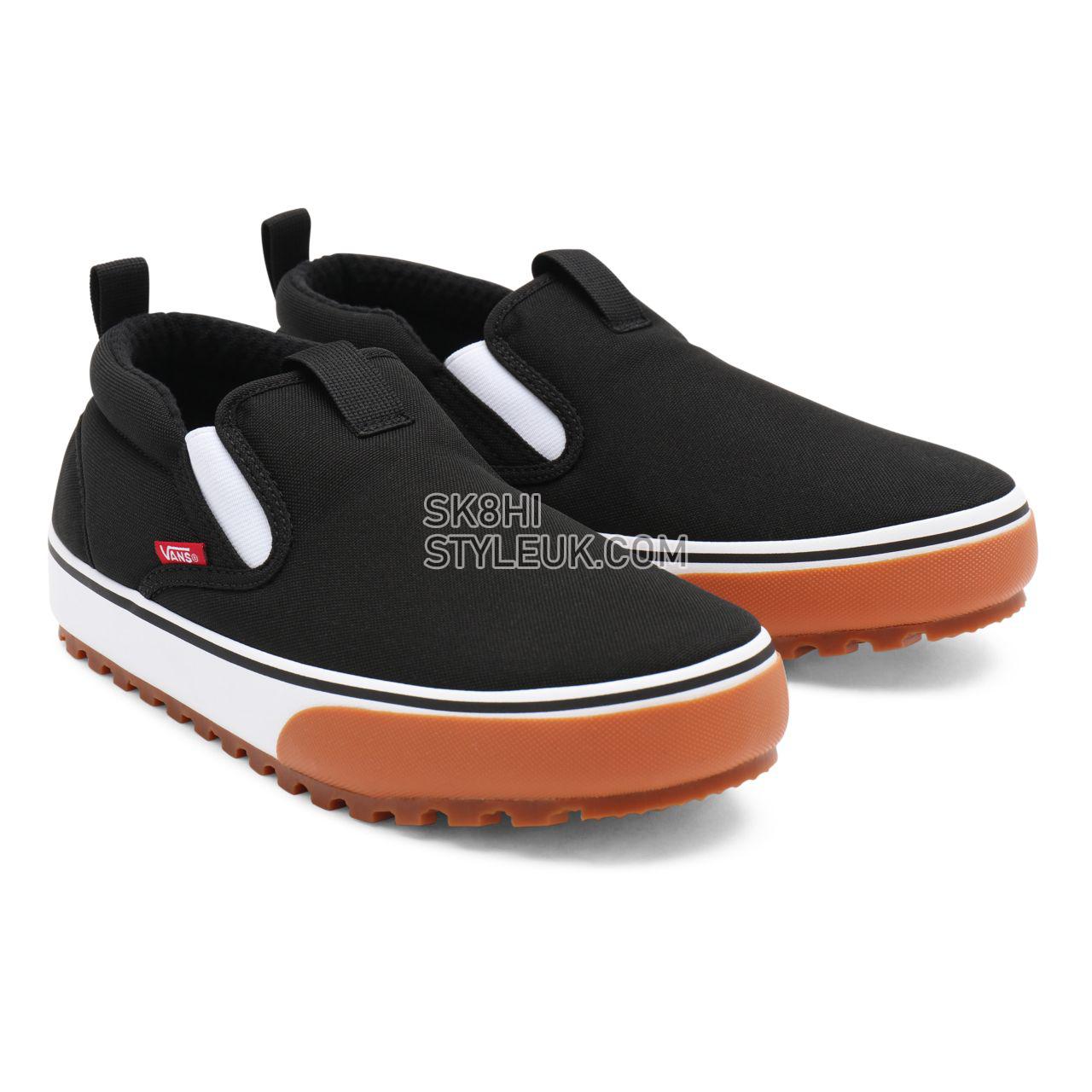 Vans Snow Lodge Slipper Mid Vansguard Black Classic Mens Womens - Black/White VN0A5JI3Y28 Shoes