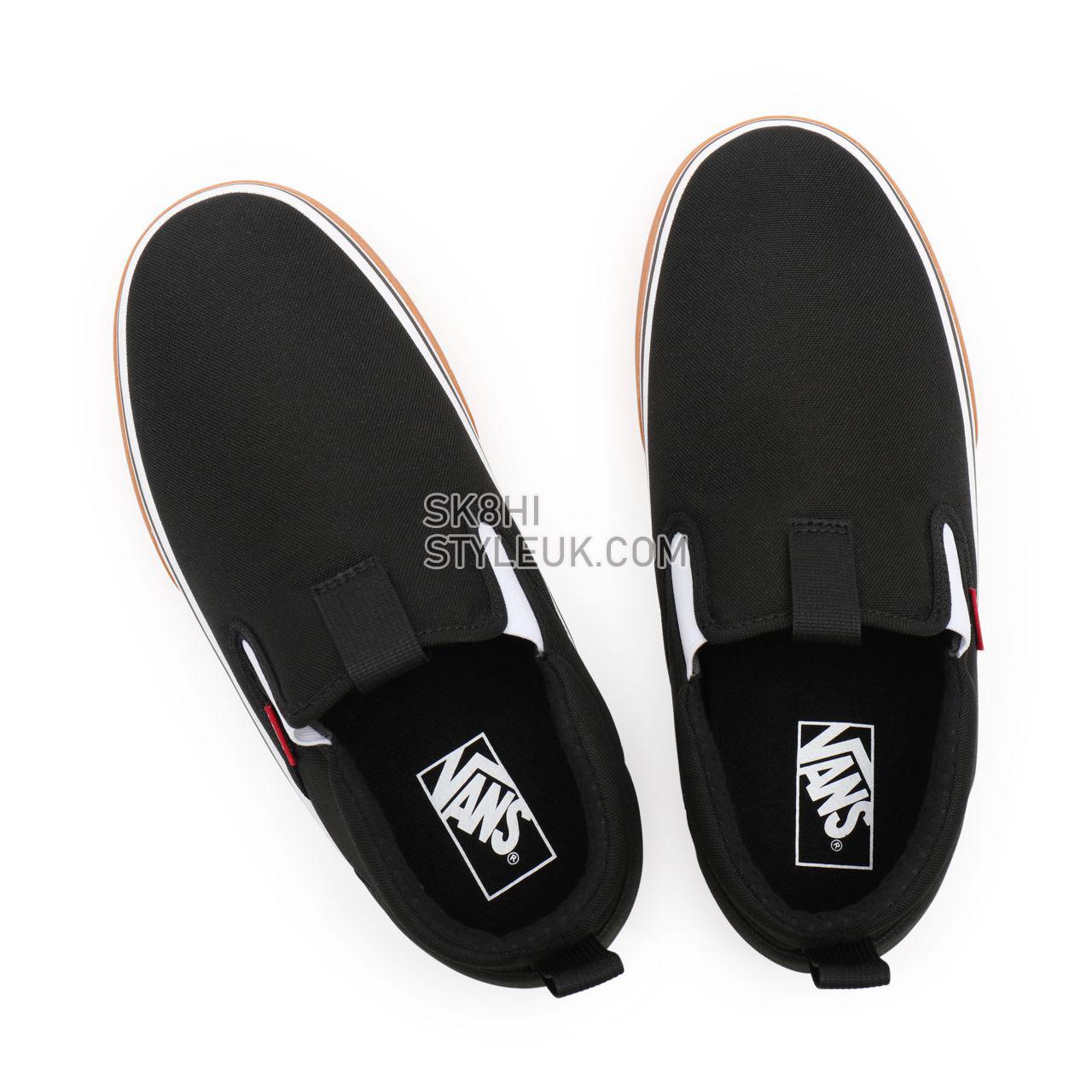 Vans Snow Lodge Slipper Mid Vansguard Black Classic Mens Womens - Black/White VN0A5JI3Y28 Shoes