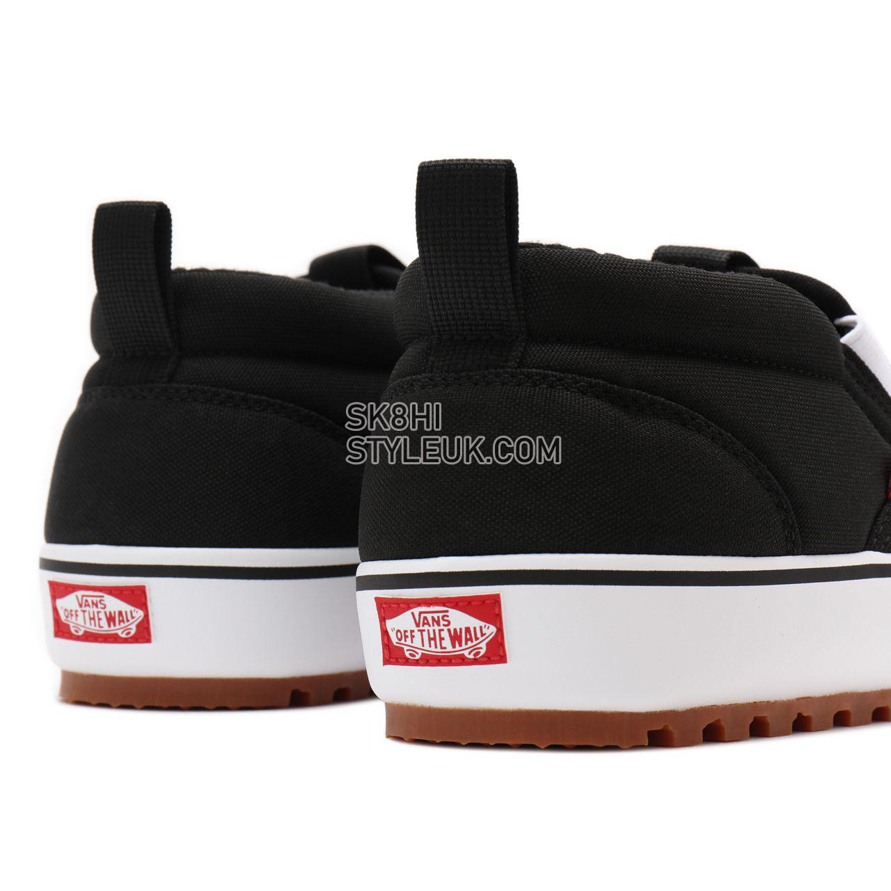 Vans Snow Lodge Slipper Mid Vansguard Black Classic Mens Womens - Black/White VN0A5JI3Y28 Shoes