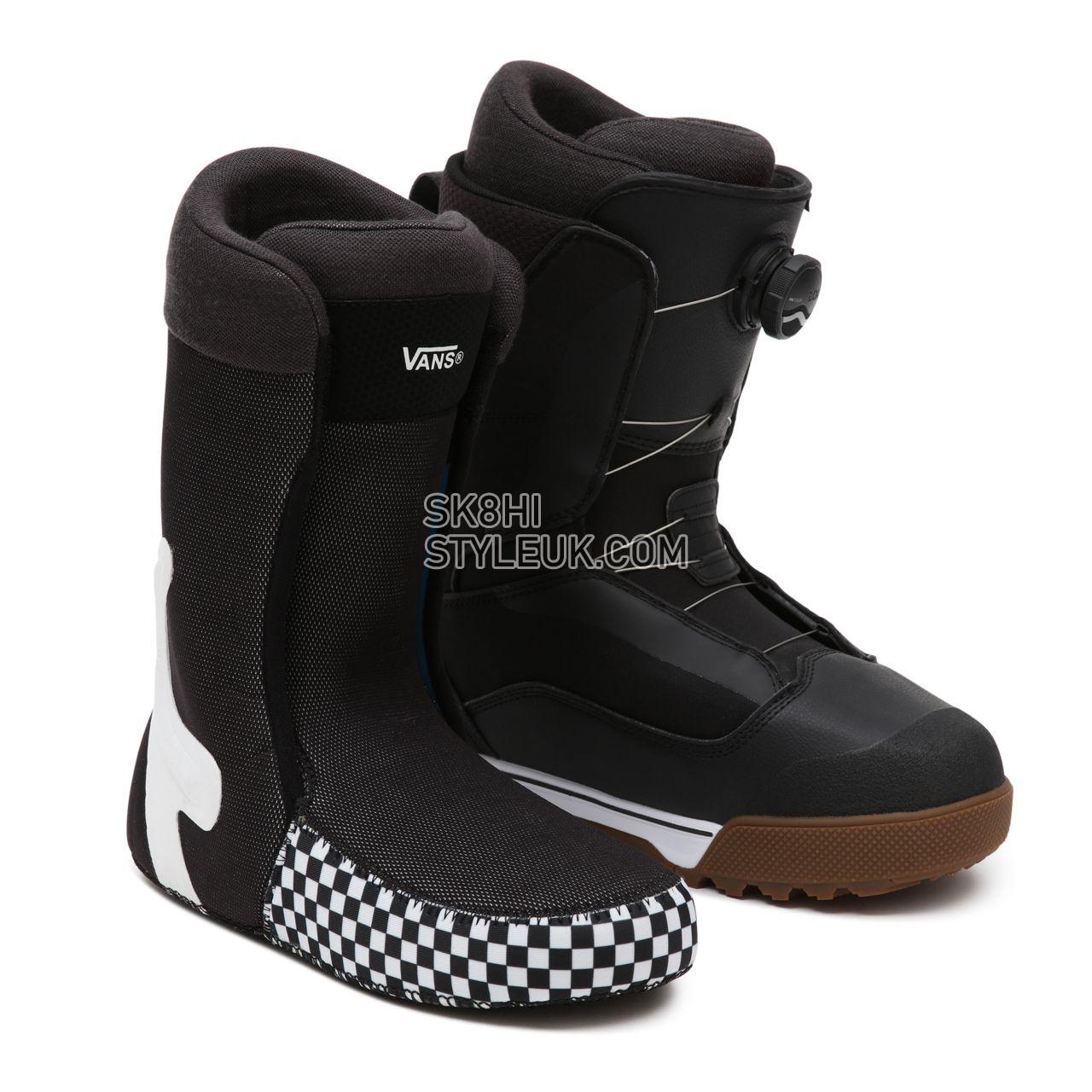 Vans Men Aura Pro Snowboard Boots Mens Womens - Black/White VN0A54G1Y28 Shoes