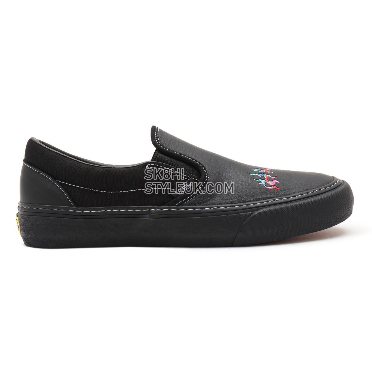 Vans X Wade Goodall Classic Slip-On Sf Black Classic Mens Womens - (Wade Goodall) Black VN0A3MUCN3H Shoes