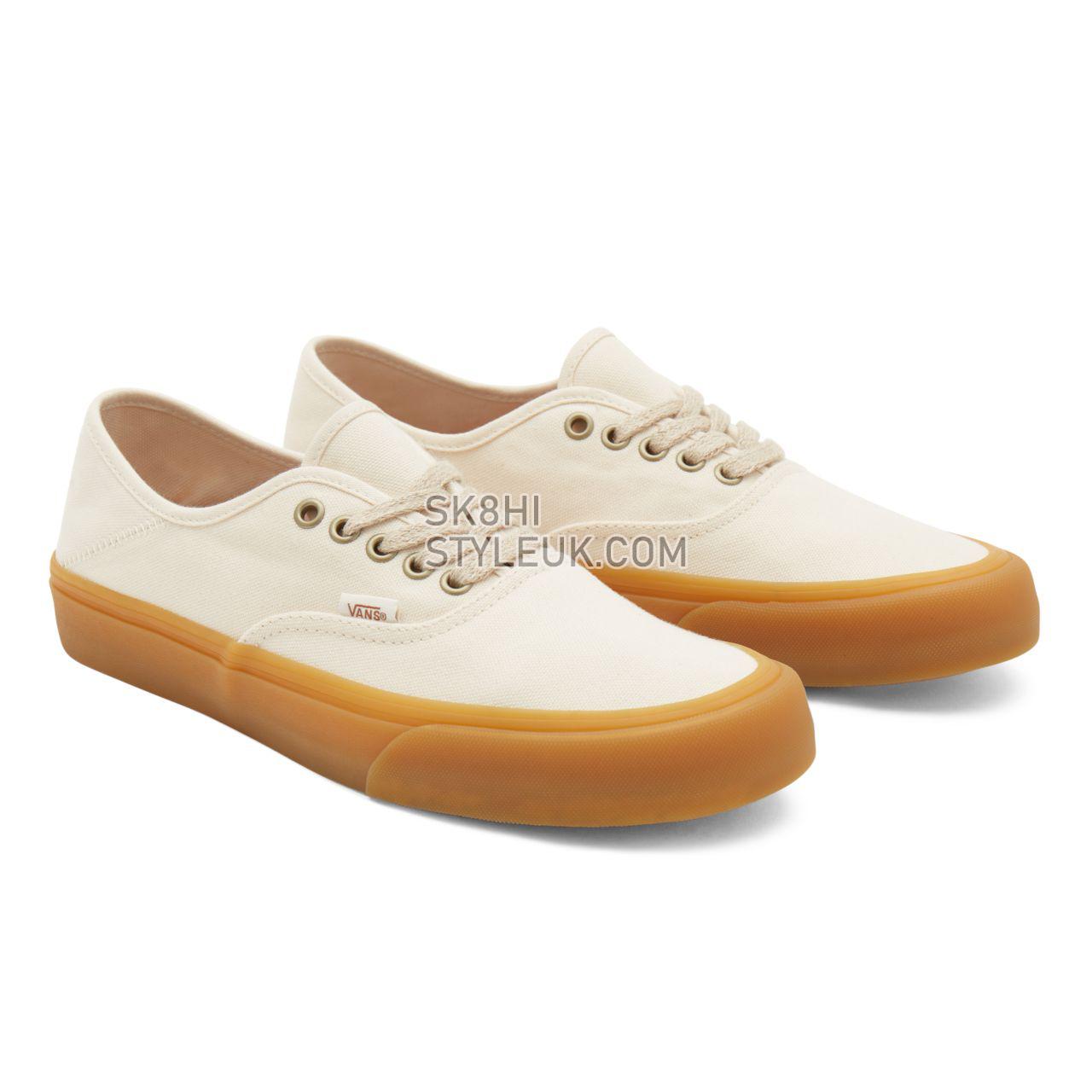 Vans Eco Theory Authentic Sf Beige Classic Mens Womens - (Eco Theory) natural/double light gum VN0A5HYP9GZ Shoes