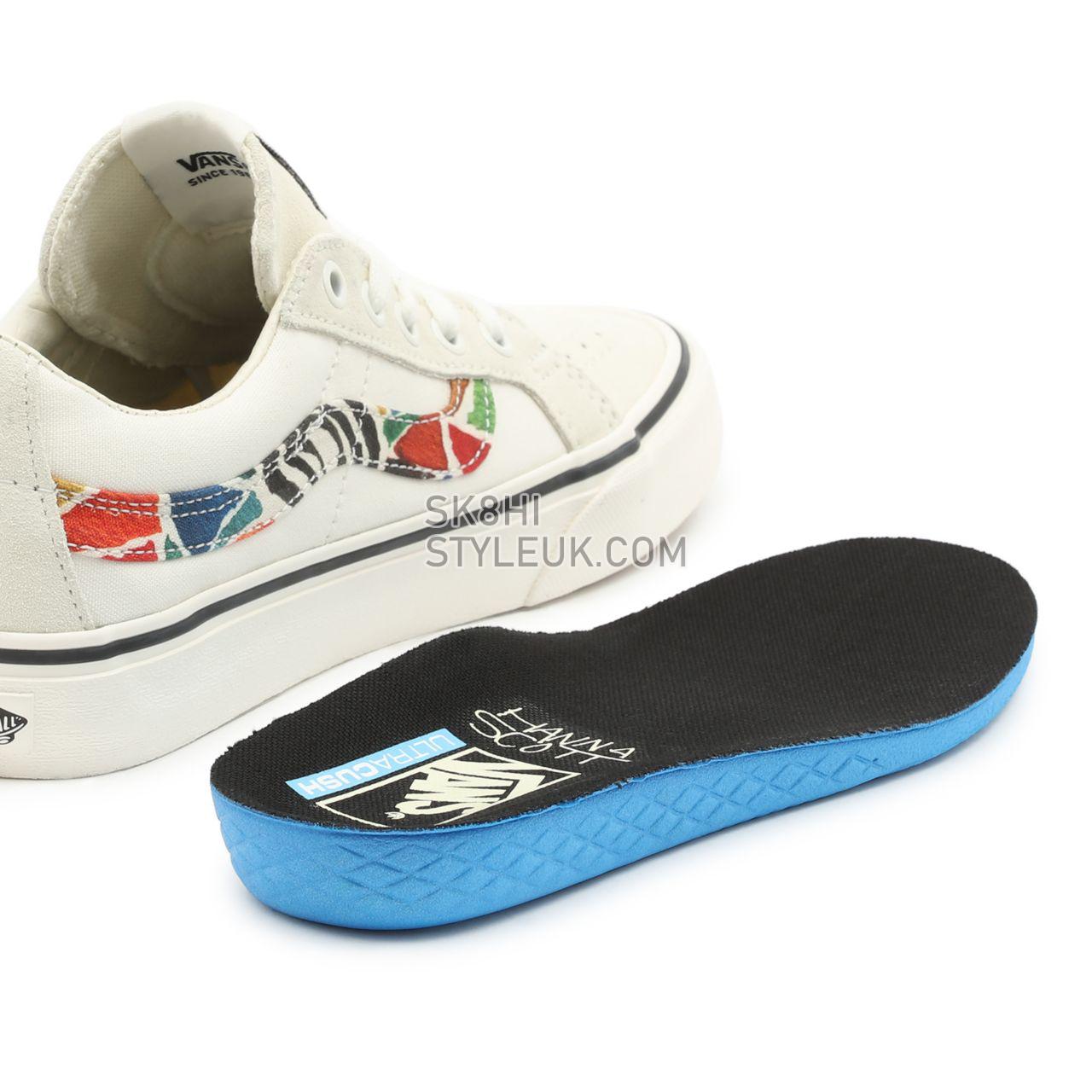 Vans Hanna Scott Sk8-Low Reissue Sf White Classic Mens Womens - (Hanna Scott) Multi/Marshmallow VN0A4UWIA61 Shoes