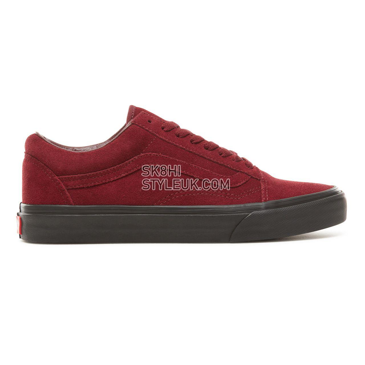 Vans Suede Black Outsole Old Skool Classic Mens Womens - (Black Outsole) Port Royale/Black VA38G1UA4 Shoes