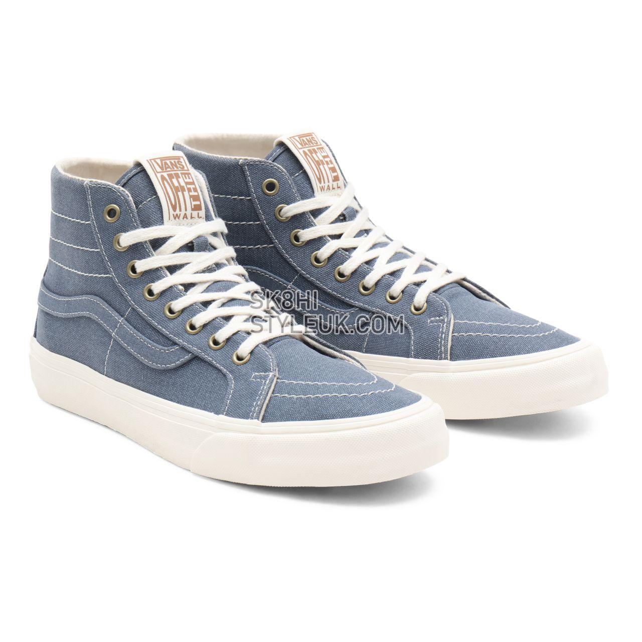 Vans Eco Theory Sk8-Hi 38 Decon Sf Blue Classic Mens Womens - (Eco Theory) cement blue/marshmallow VN0A4UWNA01 Shoes