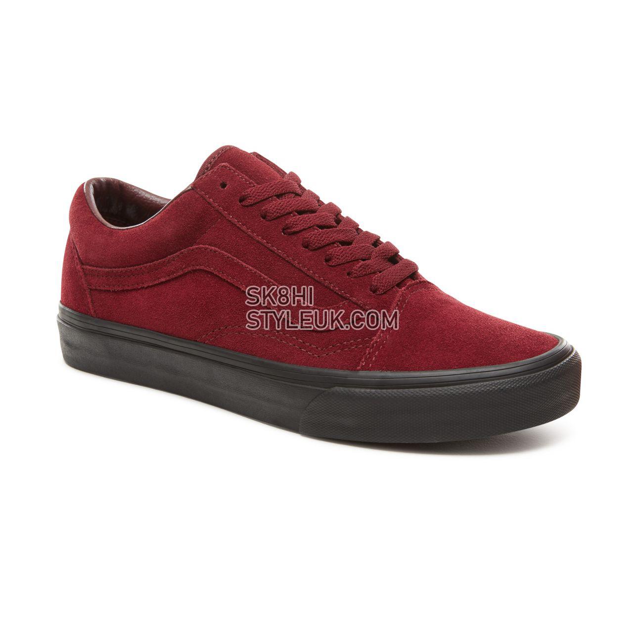 Vans Suede Black Outsole Old Skool Classic Mens Womens - (Black Outsole) Port Royale/Black VA38G1UA4 Shoes