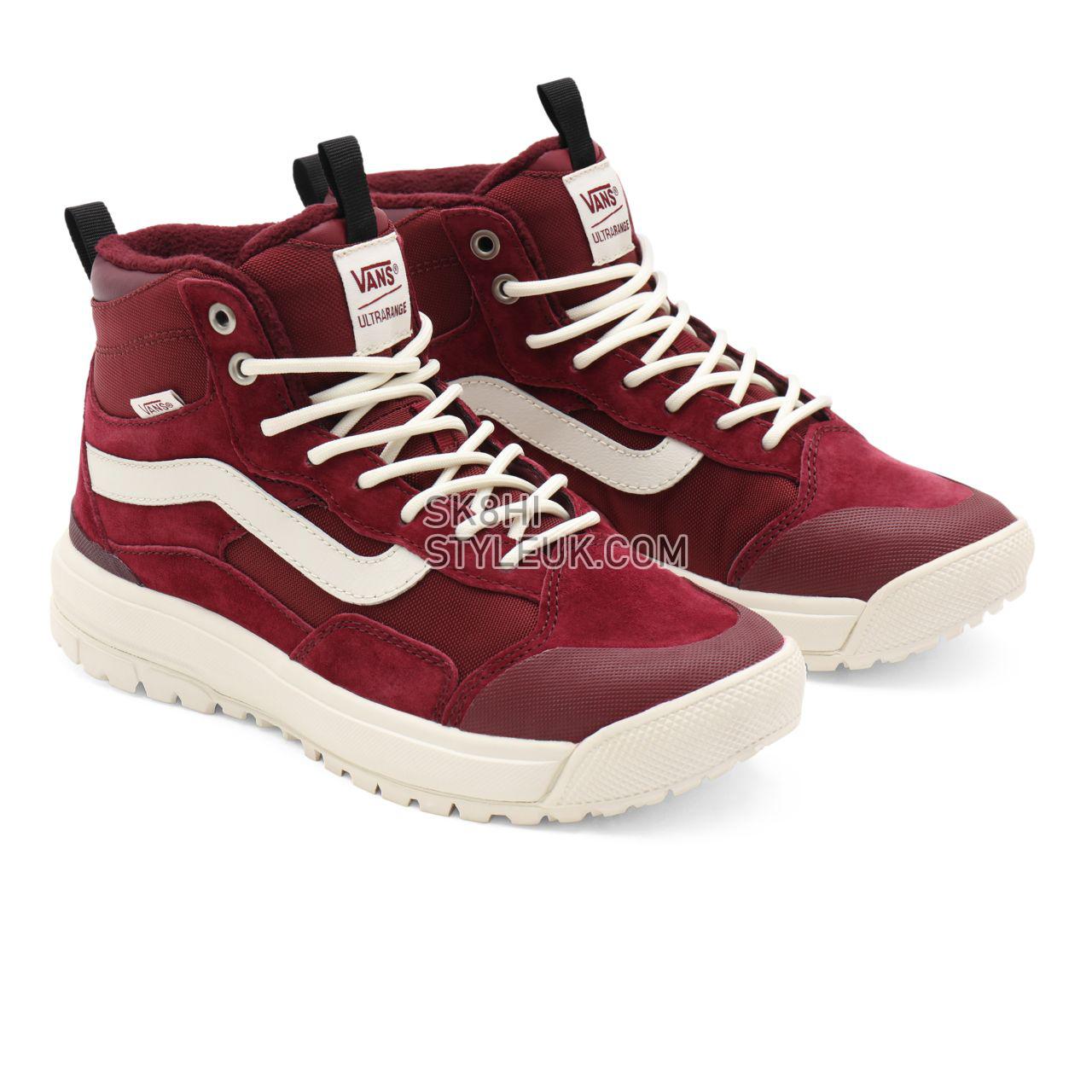 Vans UltraRange Exo Hi MTE-1 Red Classic Mens Womens - pomegranate/port VN0A5KS5A2D Shoes