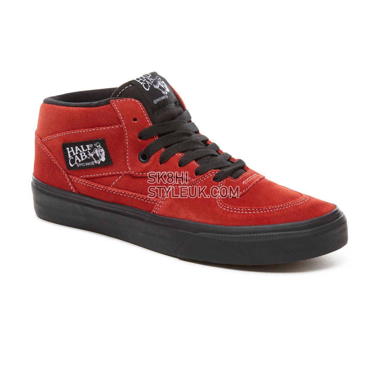 Vans Suede Black Outsole Half Cab Classic Mens Womens - (Black Outsole) Bossa Nova/Black VA348EU8S Shoes