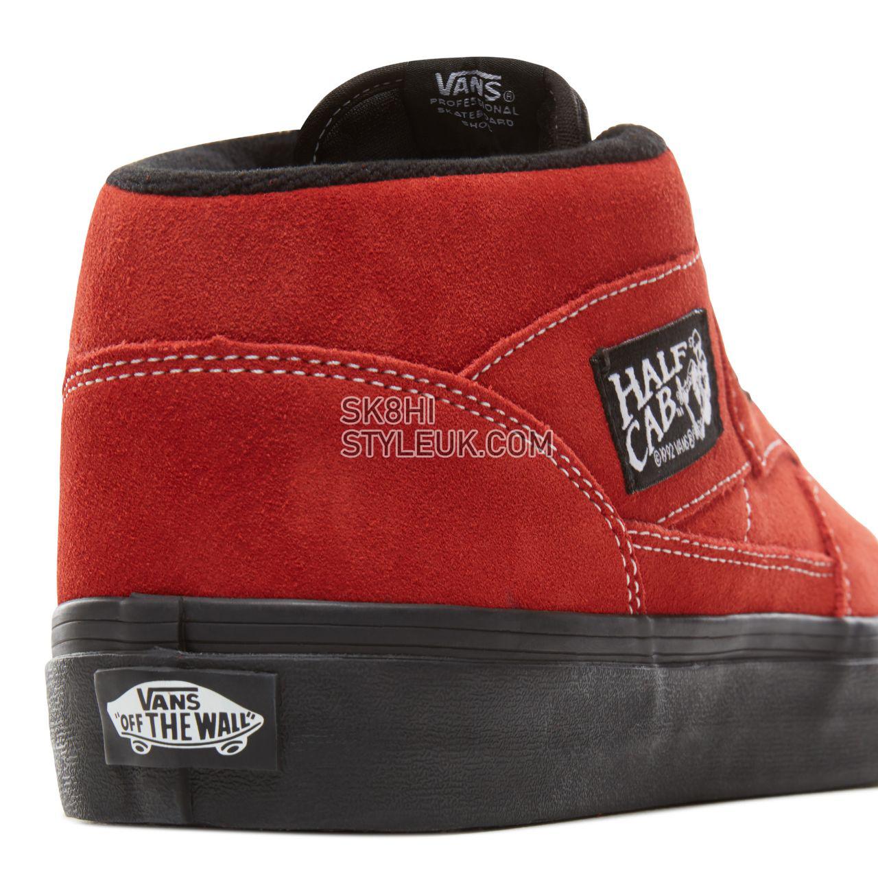 Vans Suede Black Outsole Half Cab Classic Mens Womens - (Black Outsole) Bossa Nova/Black VA348EU8S Shoes