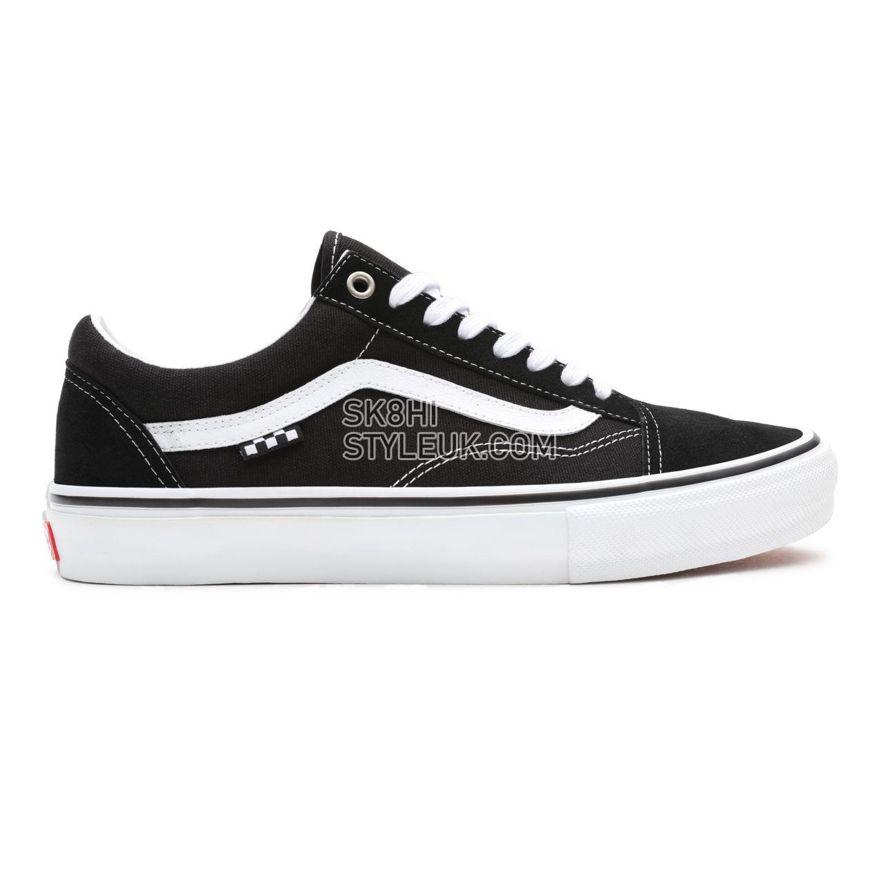 Vans Skate Old Skool Black Classic Mens Womens - Black/White VN0A5FCBY28 Shoes