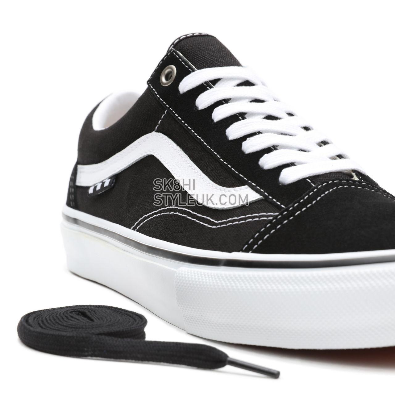 Vans Skate Old Skool Black Classic Mens Womens - Black/White VN0A5FCBY28 Shoes