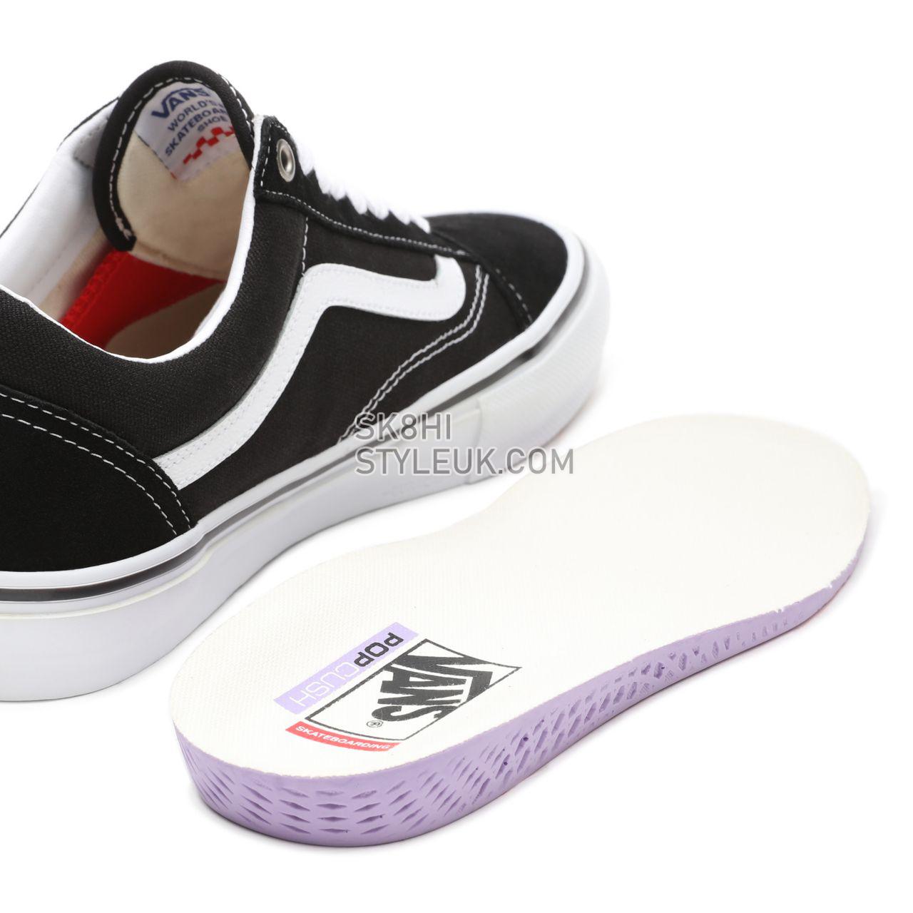 Vans Skate Old Skool Black Classic Mens Womens - Black/White VN0A5FCBY28 Shoes