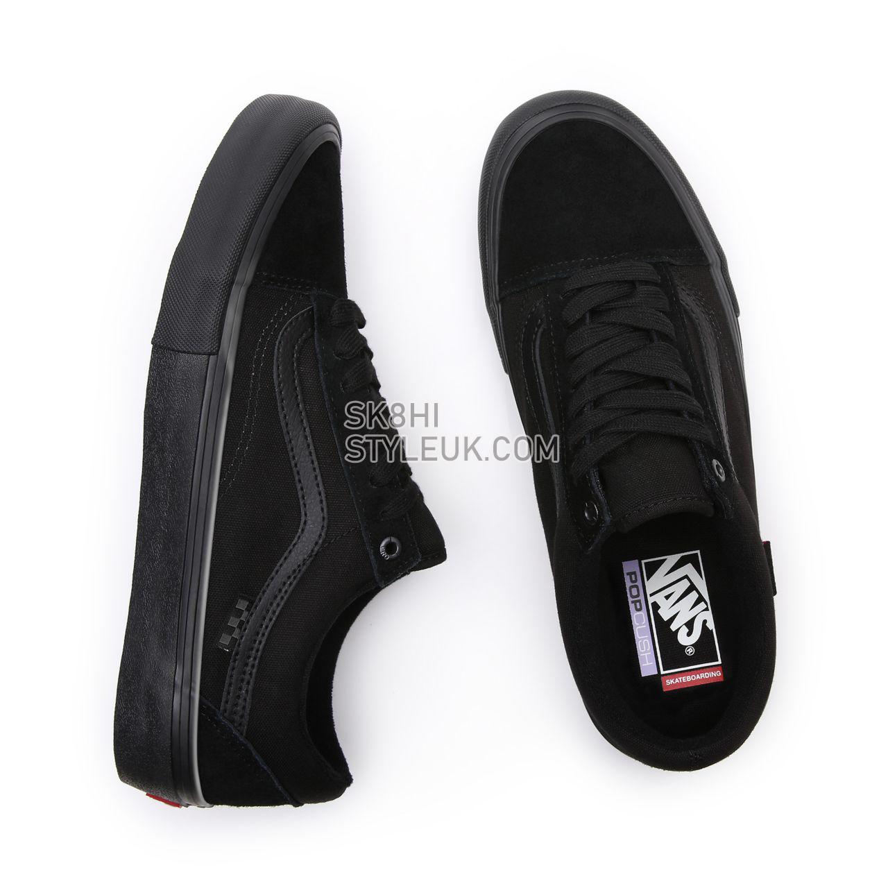 Vans Skate Old Skool Black Classic Mens Womens - Black/Black VN0A5FCBBKA Shoes