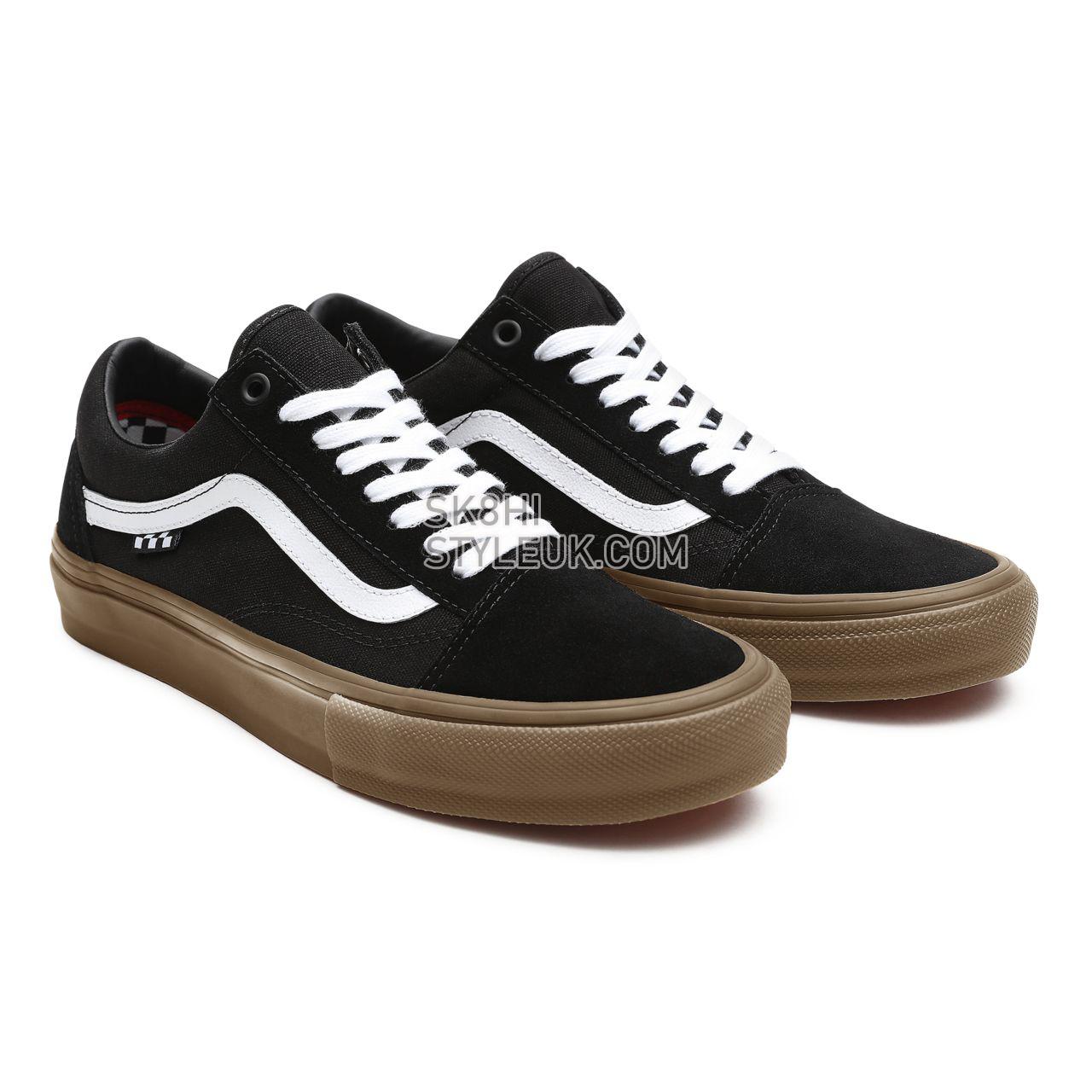 Vans Skate Old Skool Black Classic Mens Womens - Black/Gum VN0A5FCBB9M Shoes