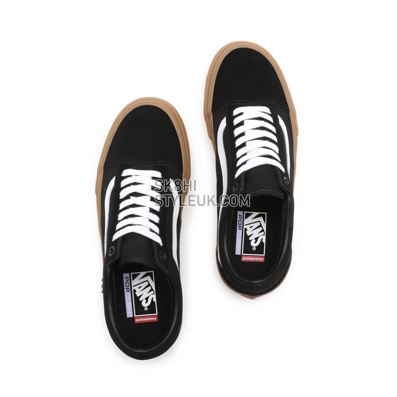 Vans Skate Old Skool Black Classic Mens Womens - Black/Gum VN0A5FCBB9M Shoes