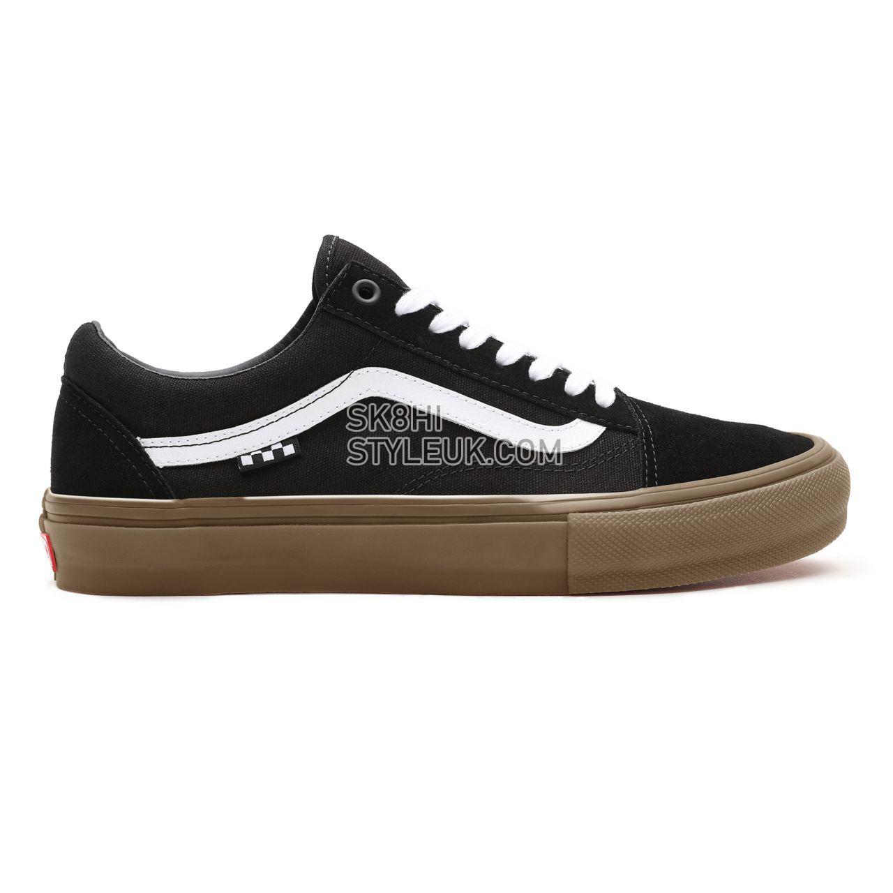 Vans Skate Old Skool Black Classic Mens Womens - Black/Gum VN0A5FCBB9M Shoes