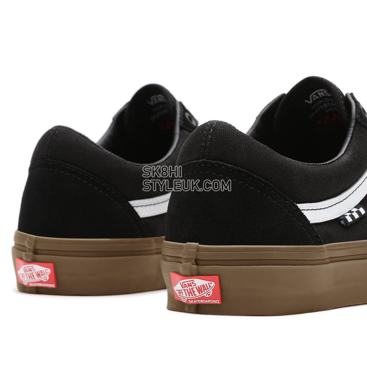 Vans Skate Old Skool Black Classic Mens Womens - Black/Gum VN0A5FCBB9M Shoes