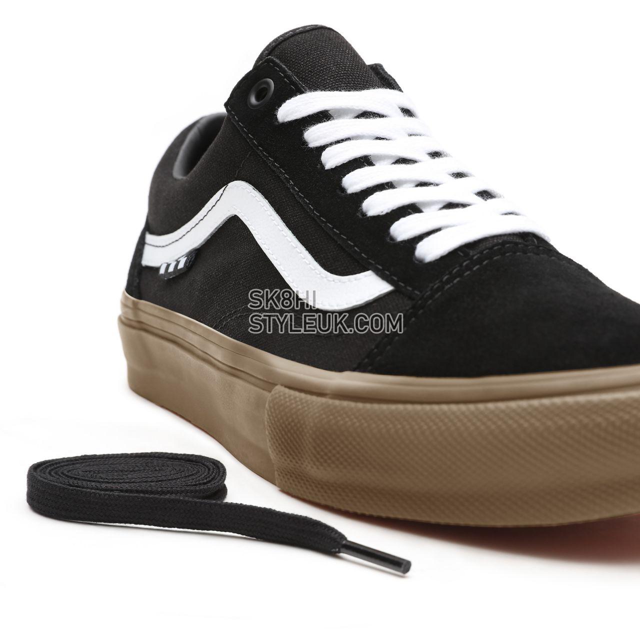 Vans Skate Old Skool Black Classic Mens Womens - Black/Gum VN0A5FCBB9M Shoes