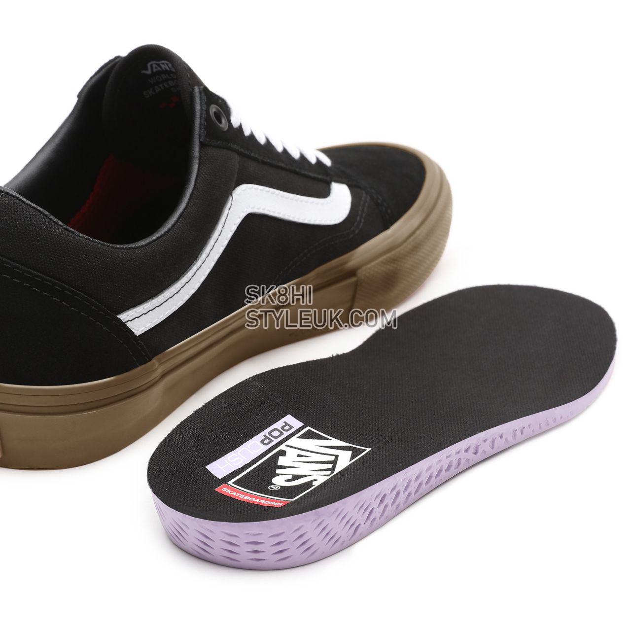 Vans Skate Old Skool Black Classic Mens Womens - Black/Gum VN0A5FCBB9M Shoes