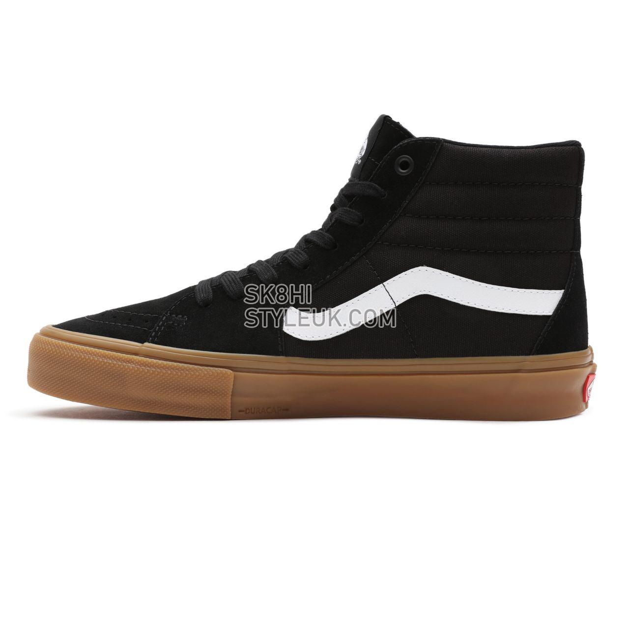 Vans Skate SK8-Hi Black Classic Mens Womens - Black/Gum VN0A5FCCB9M Shoes