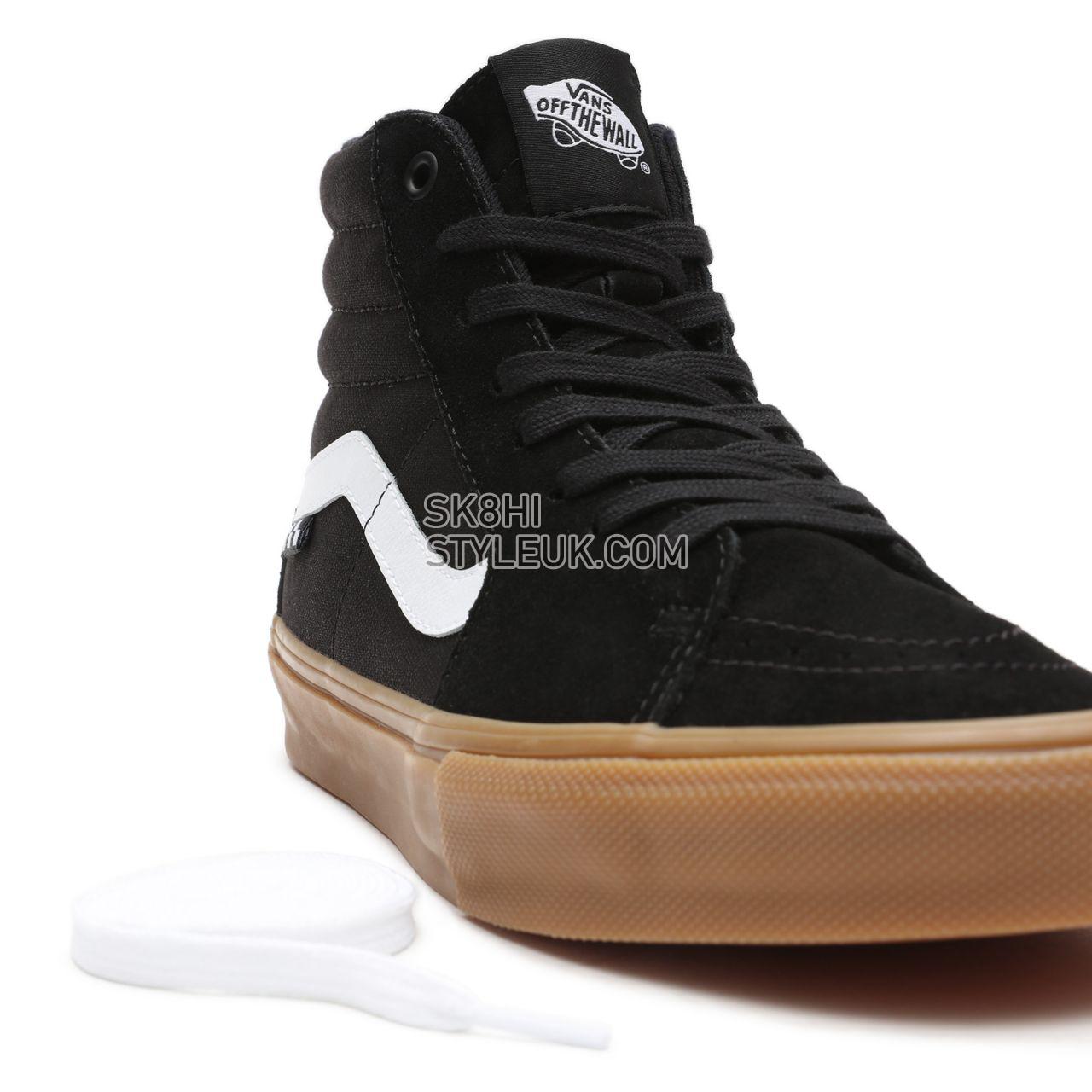 Vans Skate SK8-Hi Black Classic Mens Womens - Black/Gum VN0A5FCCB9M Shoes