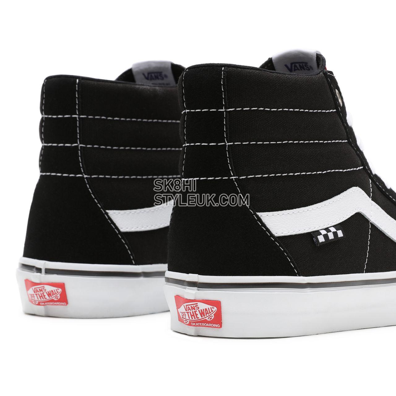 Vans Skate SK8-Hi Black Classic Mens Womens - Black/White VN0A5FCCY28 Shoes