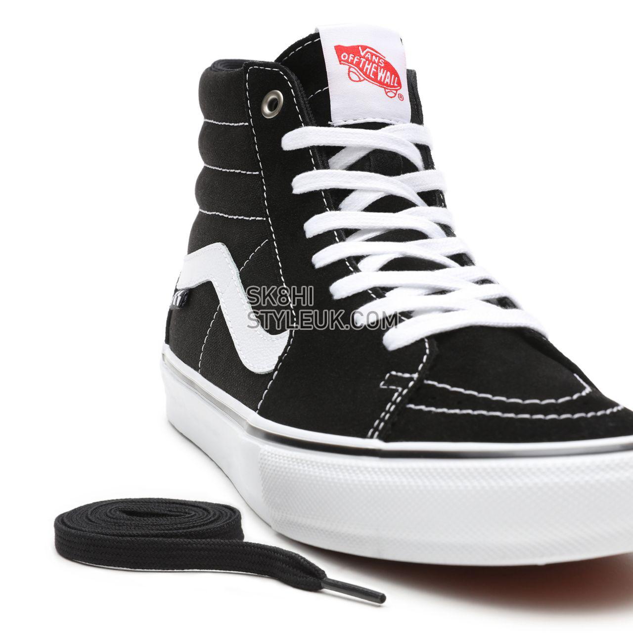 Vans Skate SK8-Hi Black Classic Mens Womens - Black/White VN0A5FCCY28 Shoes